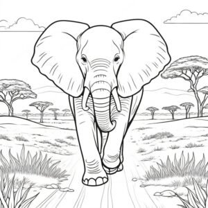 Majestic Elephant Strolling