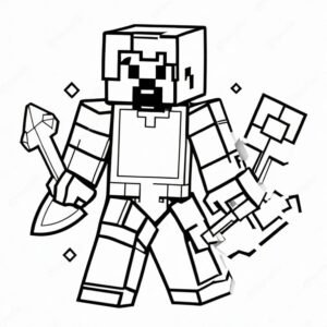 Minecraft Steve’s Mask Making