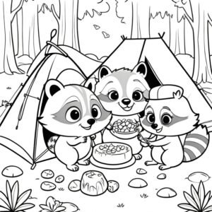 Raccoons’ Midnight Feast