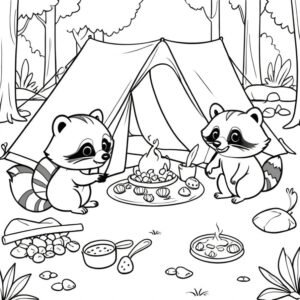 Raccoons’ Midnight Feast