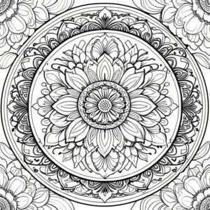 Simple Floral Mandala