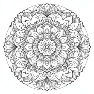 Simple Floral Mandala