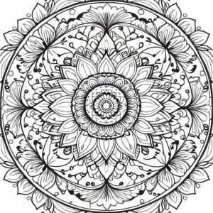 Simple Floral Mandala