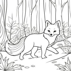 Sly Fox In The Forest