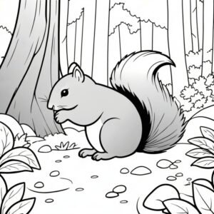 Solo Squirrel Foraging