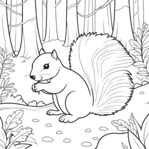 Solo Squirrel Foraging