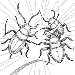 Stag Beetle’s Mighty Clash