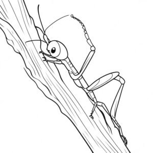 Stick Insect’s Stealthy Climb