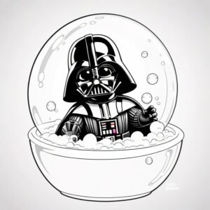 Baby Darth Vader’s Bubble Bath