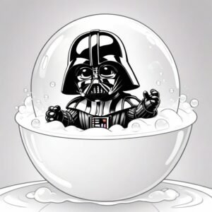 Baby Darth Vader’s Bubble Bath