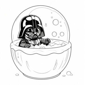 Baby Darth Vader’s Bubble Bath