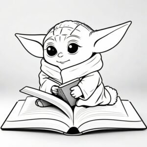 Baby Yoda’s Quiet Reading